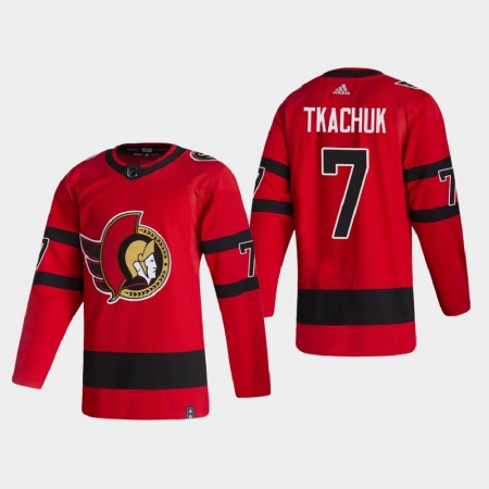 Camisola Ottawa Senators Brady Tkachuk 7 2020-21 Reverse Retro Authentic - Homem
